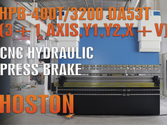 Goede prestaties van de Hoston Hydraulic Press Brake HPB-400T/3200 met DA53T Controller