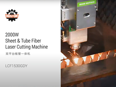 2000W laser snijmachine met uitwisselbare tafel-plaat en buis laser snijmachine
